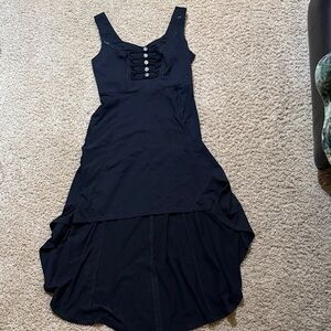 Royal Bones Elegant Black Sleeveless Dress